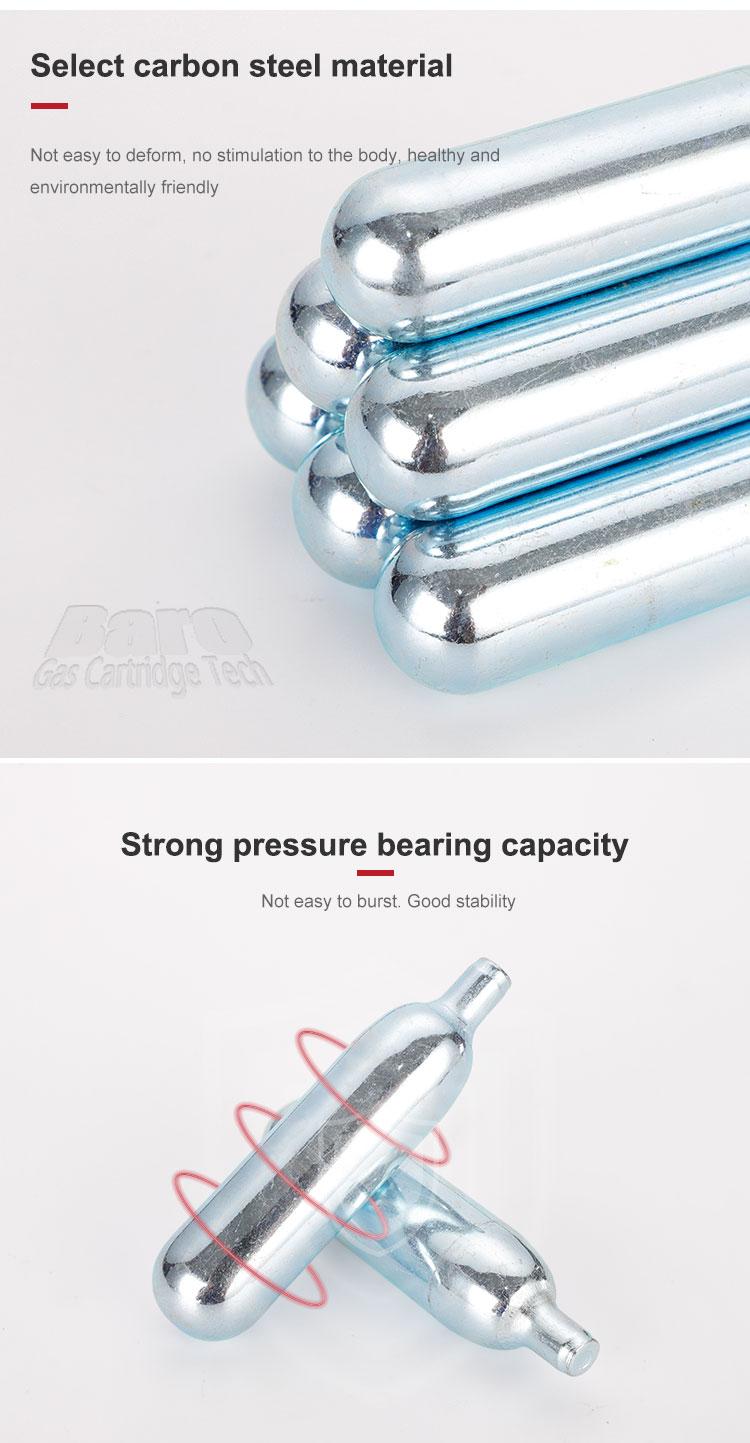 16g CO2 Thread Cartridges for Tire Inflation