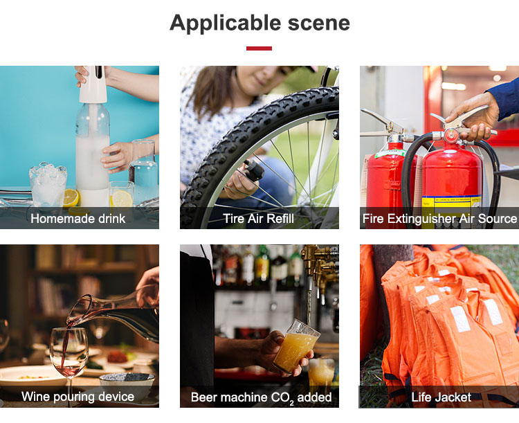 16g CO2 Thread Cartridges for Tire Inflation