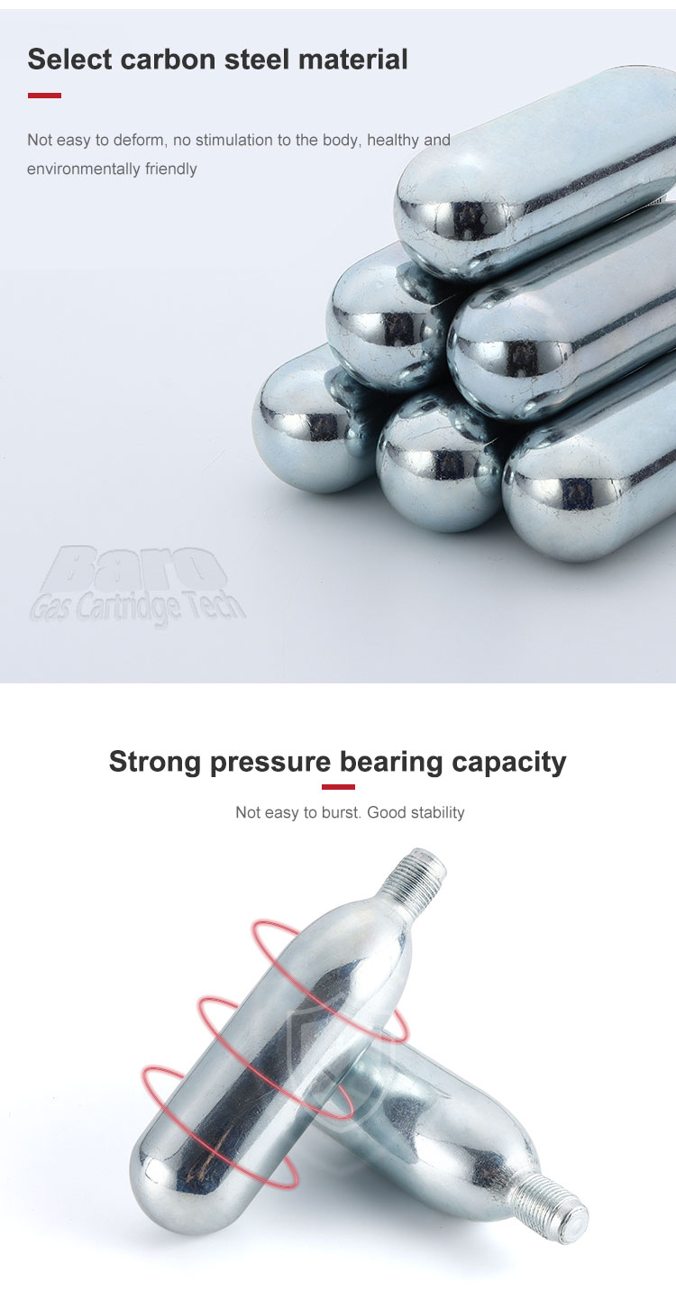 74g CO2 Cartridges for Beverage Preservation